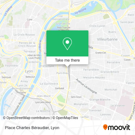 Place Charles Béraudier map