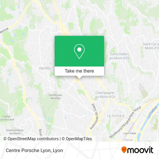 Centre Porsche Lyon map
