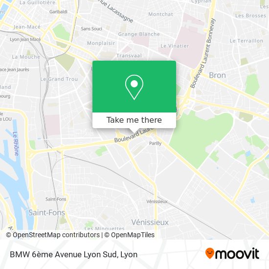 BMW 6ème Avenue Lyon Sud map