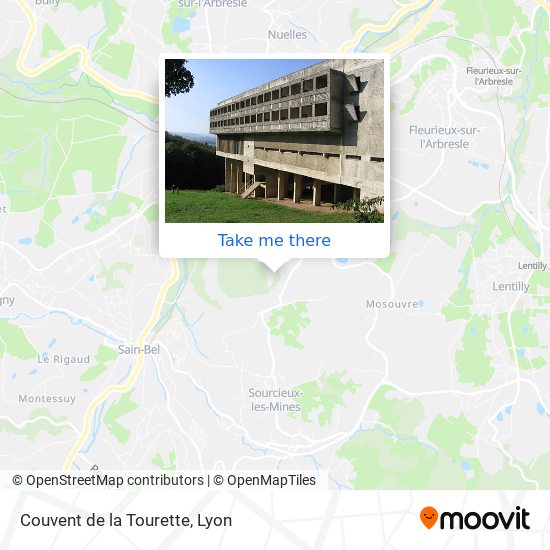 Couvent de la Tourette map