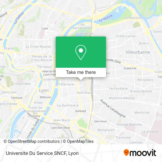 Universite Du Service SNCF map