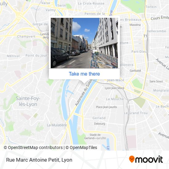 Rue Marc Antoine Petit map