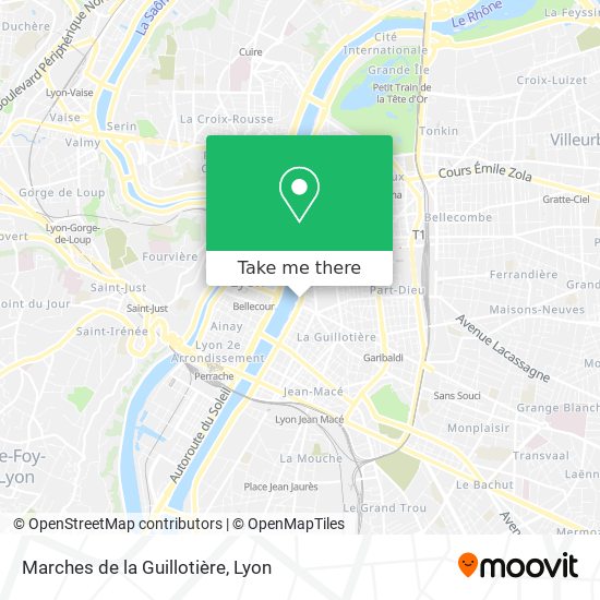 Marches de la Guillotière map