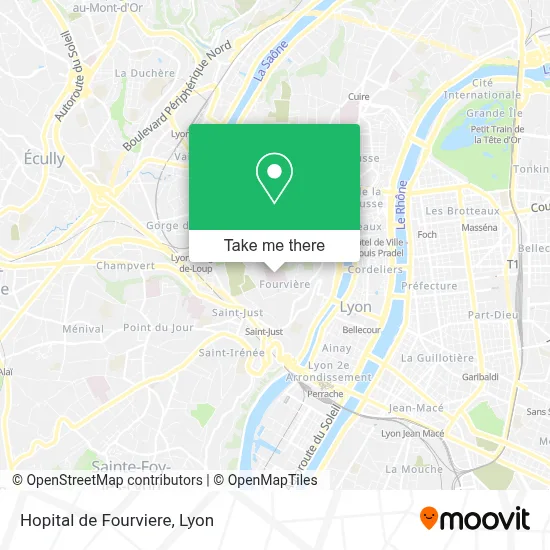 Hopital de Fourviere map