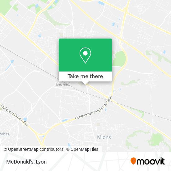 McDonald's map