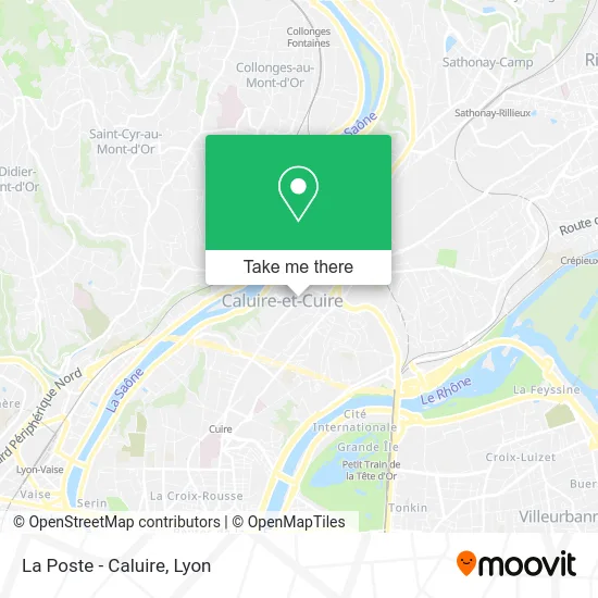 La Poste - Caluire map