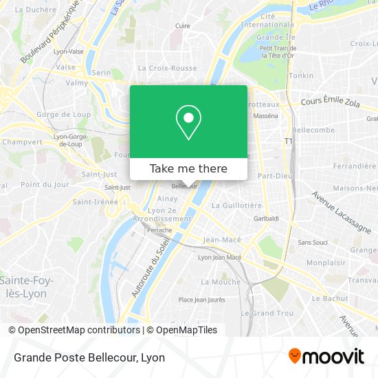 Grande Poste Bellecour map