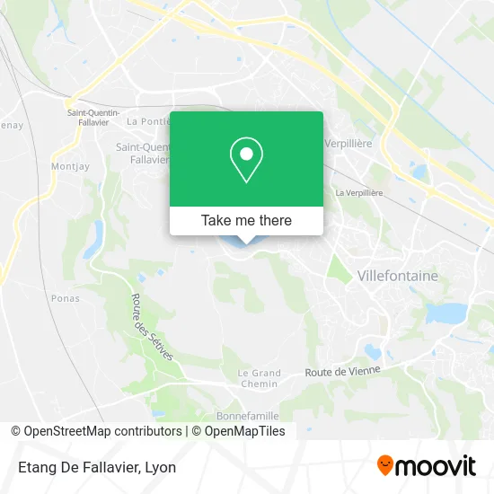 Etang De Fallavier map