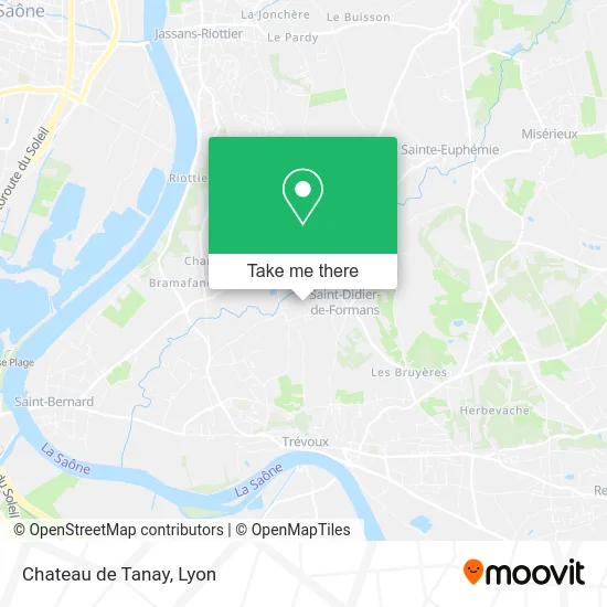 Chateau de Tanay map