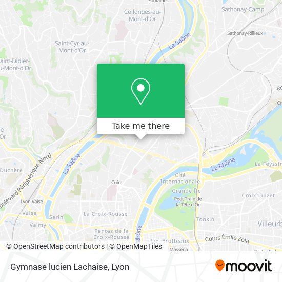 Gymnase lucien Lachaise map