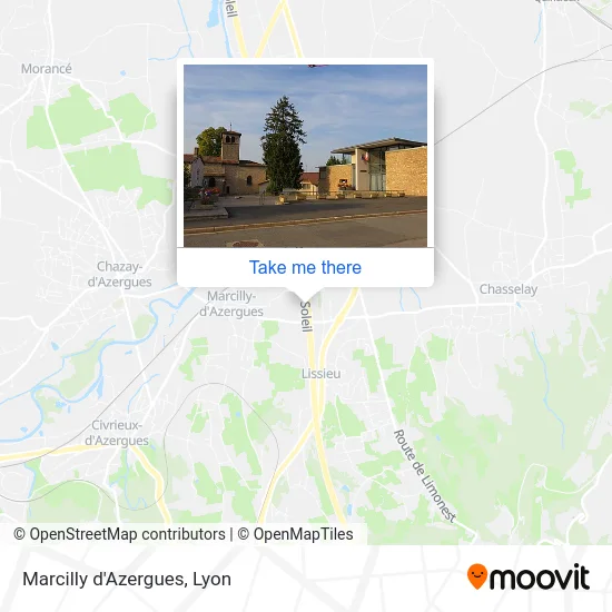 Marcilly d'Azergues map