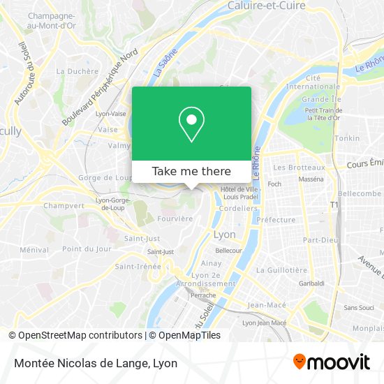 Montée Nicolas de Lange map