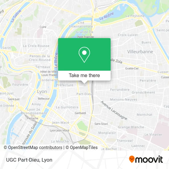 UGC Part-Dieu map