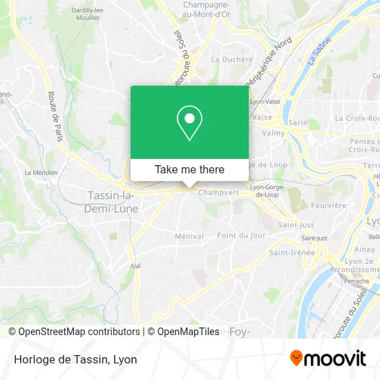 Horloge de Tassin map