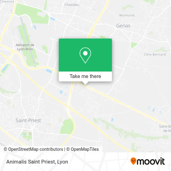 Animalis Saint Priest map