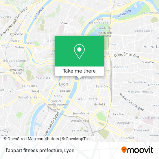 Mapa l'appart fitness préfecture