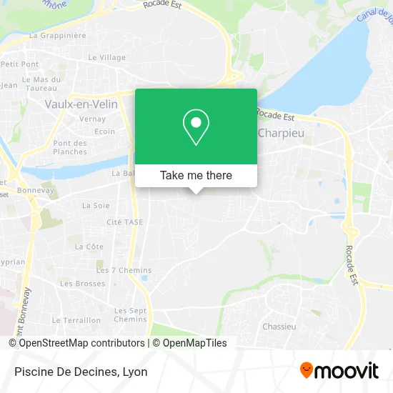 Piscine De Decines map