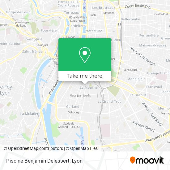 Piscine Benjamin Delessert map