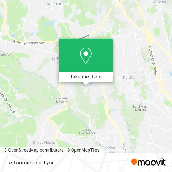 Le Tournebride map