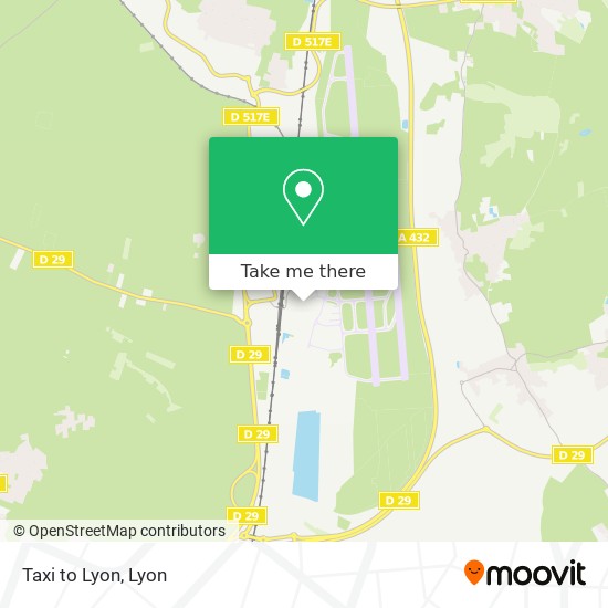 Taxi to Lyon map