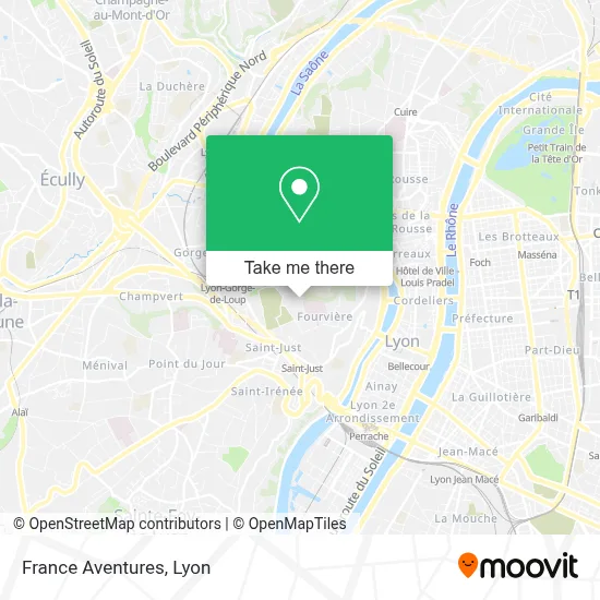 France Aventures map