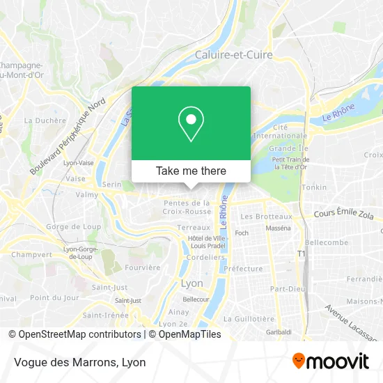 Vogue des Marrons map