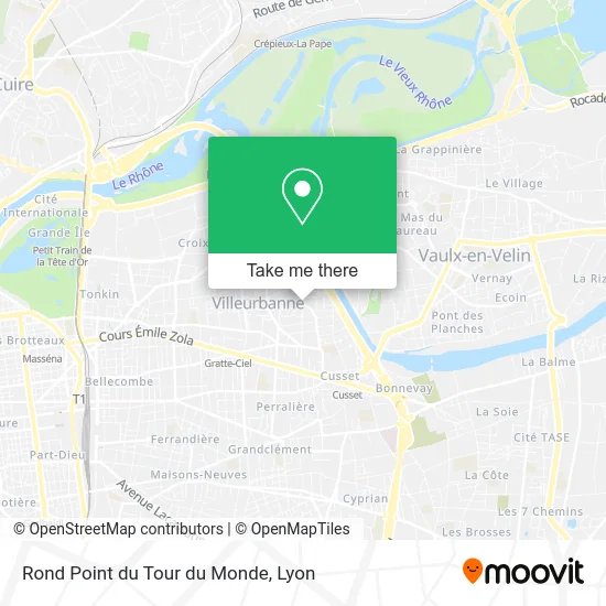 Rond Point du Tour du Monde map