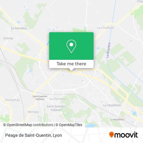Péage de Saint-Quentin map