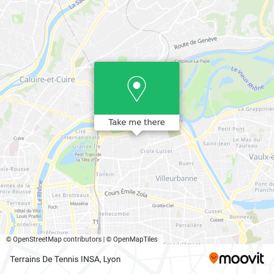 Mapa Terrains De Tennis INSA