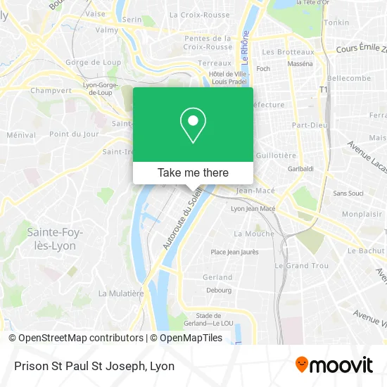 Prison St Paul St Joseph map