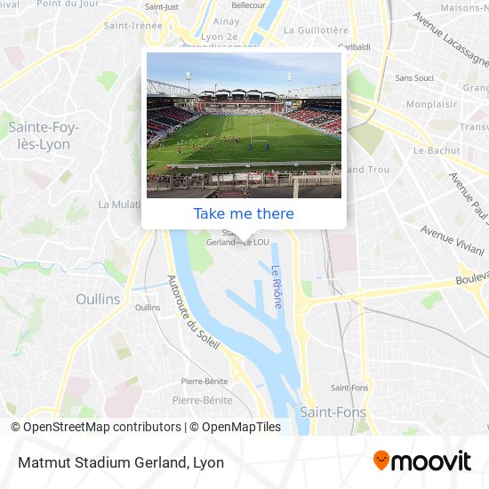 Matmut Stadium Gerland map