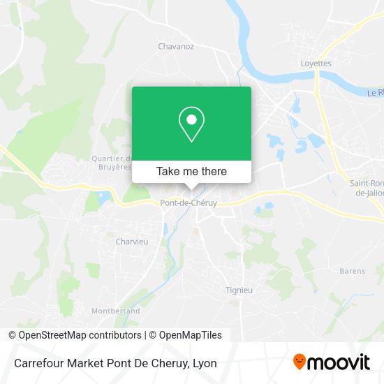 Carrefour Market Pont De Cheruy map