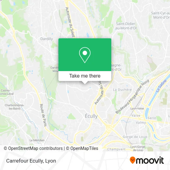 Carrefour Ecully map