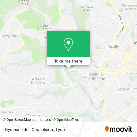 Gymnase des Coquelicots map