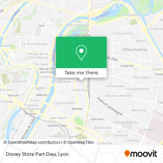 Disney Store Part-Dieu map