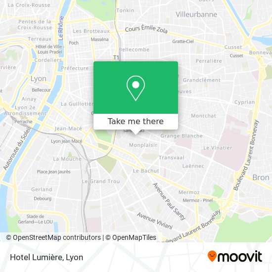 Hotel Lumière map