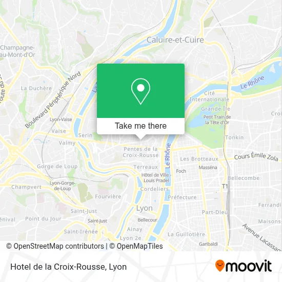 Hotel de la Croix-Rousse map