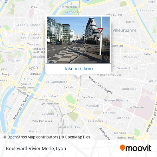 Mapa Boulevard Vivier Merle