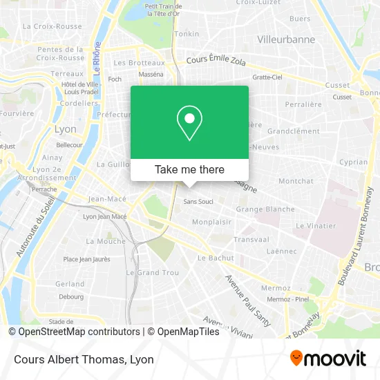 Cours Albert Thomas map