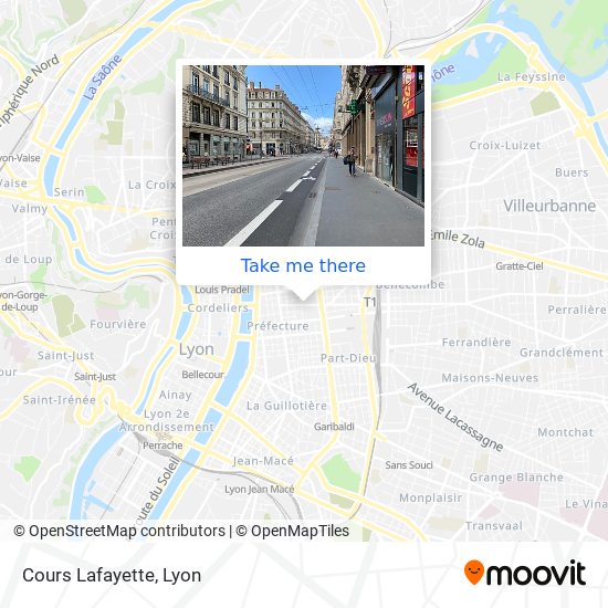 Cours Lafayette map