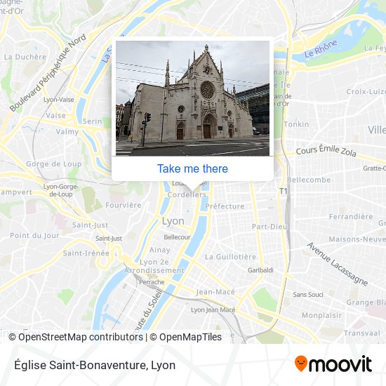 Mapa Église Saint-Bonaventure