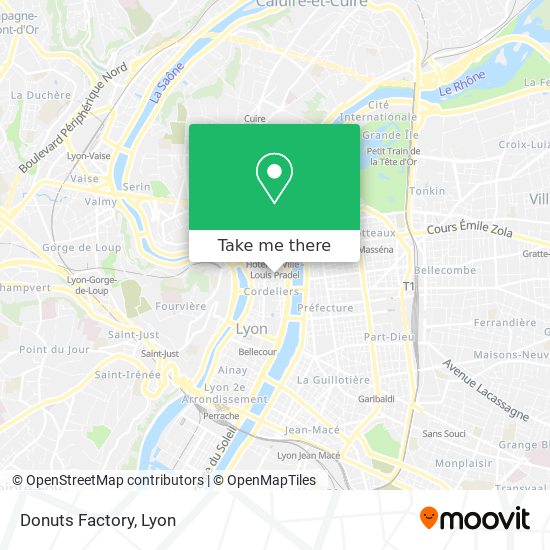 Donuts Factory map
