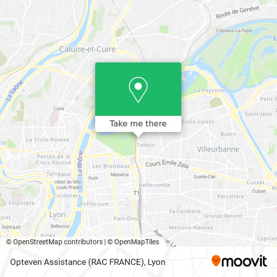 Opteven Assistance (RAC FRANCE) map