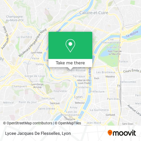 How to get to Lycee Jacques De Flesselles in Lyon by Bus Light