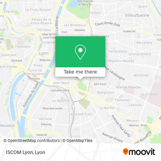 ISCOM Lyon map