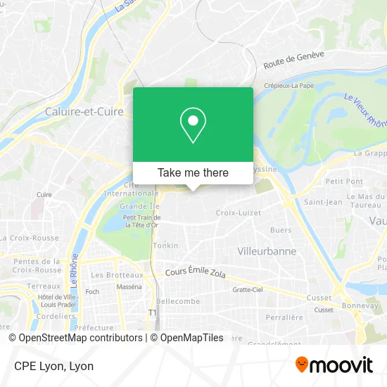 CPE Lyon map