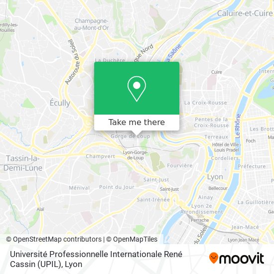 Mapa Université Professionnelle Internationale René Cassin (UPIL)