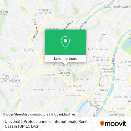 Université Professionnelle Internationale René Cassin (UPIL) map