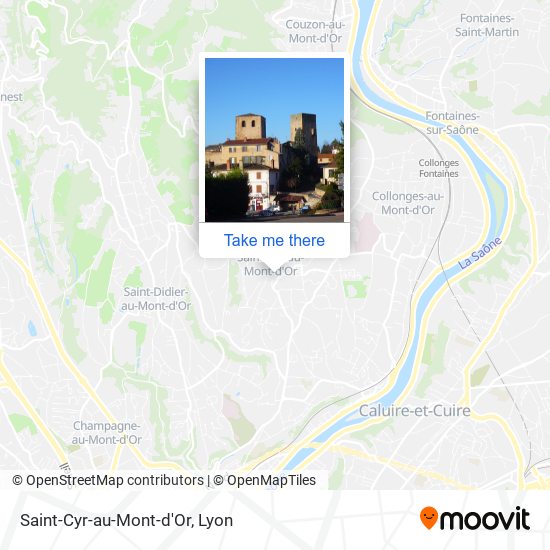 Mapa Saint-Cyr-au-Mont-d'Or