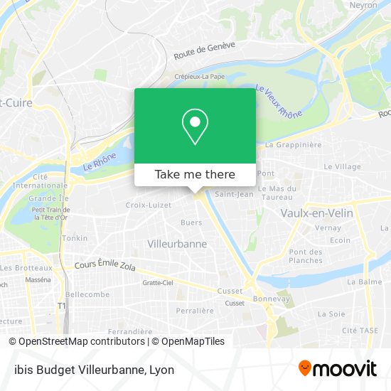 ibis Budget Villeurbanne map